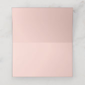 ほこりっぽいバラ水の色の花みすぼらしいシック プレイスカード (内部開封)