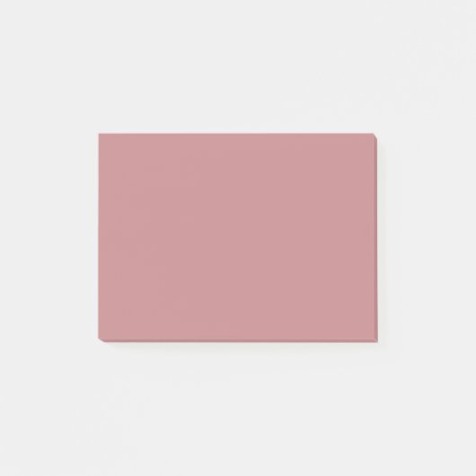 ほこりっぽいバラ無地の色 ポストイット (正面)