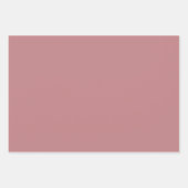 ほこりっぽいバラ無地の色 ラッピングペーパーシート (正面)