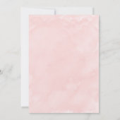 ほこりっぽいバラ牡丹アイスクリームコーンブライダルシャワー 招待状 (裏面)