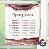 ほこりっぽいバラ瑪瑙オープン時間ウィンドウにしがみつく ウィンドウサイン (ホーム)