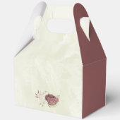 ほこりっぽいバラ白結婚花 フェイバーボックス (裏面)