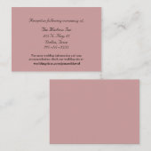 ほこりっぽいバラ結婚のエンクロージャカード エンクロージャーカード (正面/裏面)