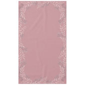 ほこりっぽいバラ結婚ピンクのヴィンテージ植物学 テーブルクロス (正面)