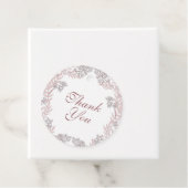 ほこりっぽいバラ結婚ピンクのヴィンテージ植物学 フェイバータグ (インサイチュ)