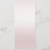 ほこりっぽいバラ結婚フローラのメニュー メニュー (裏面)