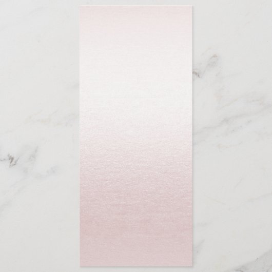 ほこりっぽいバラ結婚フローラのメニュー メニュー (裏面)