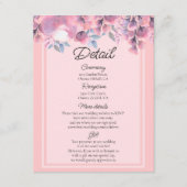 ほこりっぽいバラ結婚フローラの詳細 エンクロージャーカード (正面)