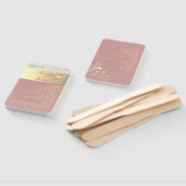 ほこりっぽいバラ結婚式 プログラムハンドファン ハンドファン (組立なし)