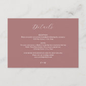 ほこりっぽいバラ結婚書道のエンクロージャカード エンクロージャーカード (正面)