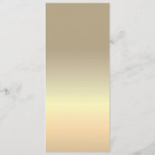 ほこりっぽいバラ結婚書道のメニュー メニュー (裏面)