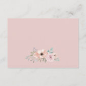 ほこりっぽいバラ結婚花模様の願い井戸 エンクロージャーカード (裏面)