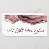 ほこりっぽいバラ胃袋のギフト券 (正面/裏面)