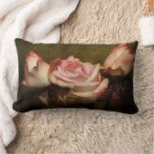 ほこりっぽいバラ腰枕 ランバークッション (ブランケット)