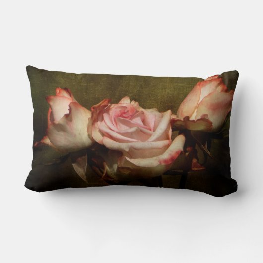 ほこりっぽいバラ腰枕 ランバークッション (裏面)