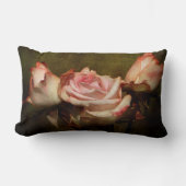 ほこりっぽいバラ腰枕 ランバークッション (正面)