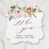 ほこりっぽいバラ自然開花、愛を成長させよ結婚う。 フェイバータグ (正面)