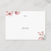 ほこりっぽいバラ花花表示シャワーエンクロージャカード エンクロージャーカード (裏面)