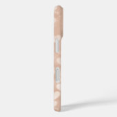 ほこりっぽいバラ赤面ピンクハートパーソナライズされた名 Case-Mate iPhoneケース (裏面 / 右)