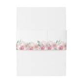 ほこりっぽいバラ赤面結婚フローラ 招待状ベリーバンド (裏面例)