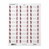 ほこりっぽいバラ酸差出人住所ラベル ラベル (フルシート)