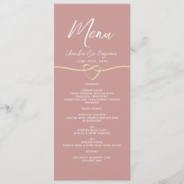 ほこりっぽいバラ金ゴールドロープハート結婚ズ メニュー