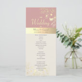 ほこりっぽいバラ金ゴールド結婚フローラ プログラム (スタンド正面)