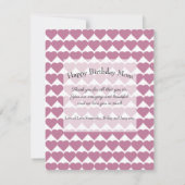 ほこりっぽいバラ8フォトコラージュハッピーバースデーママ (裏面)