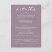 ほこりっぽいバラ《植物》アスペン結婚ツリーズ エンクロージャーカード (正面)