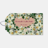 ほこりっぽいバラ-結婚式の引き出物ギフトラベル ギフトタグ (裏面横)