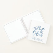 ほこりっぽいパーソナライズされたブルースパイラルノートブック ノートブック (内部)