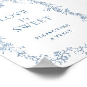 ほこりっぽいビクトリアン青い愛は甘い結婚しるし ポスター (角)