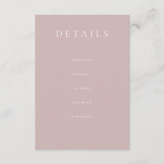 ほこりっぽいピモダンンクの結婚詳細エンクロージャカード エンクロージャーカード (正面)