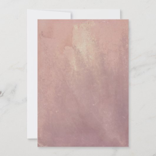 ほこりっぽいピンクとブルゴーニュのフローラ誕生日パーティー 招待状 (裏面)