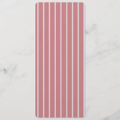 ほこりっぽいピンクとブルーのラブレター結婚のメニュー メニュー (裏面)