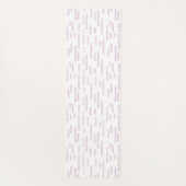 ほこりっぽいピンクと白のインクのような丸い線のパターン ヨガマット (裏面)