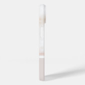 ほこりっぽいピンクと金ゴールドマーブルモノグラム Case-Mate iPhoneケース (裏面 / 右)