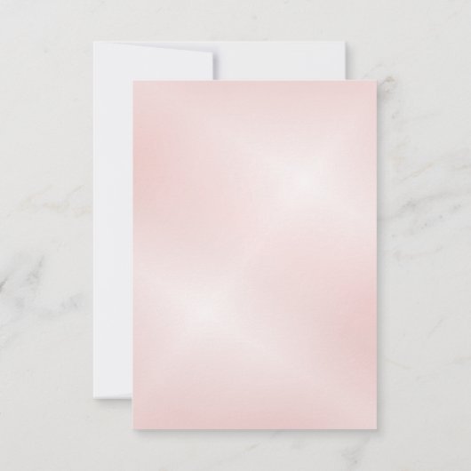 ほこりっぽいピンクのさくらんぼ中国のブロッサム結婚ズ サンキューカード (裏面)