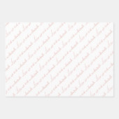 ほこりっぽいピンクのイードムバラク語 ラッピングペーパーシート (正面)