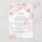 ほこりっぽいピンクのオーキッドの水結婚色の詳細 エンクロージャーカード (正面)