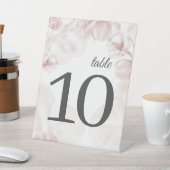 ほこりっぽいピンクのオーキッドの水結婚色の詳細 台座サイン (インサイチュ)