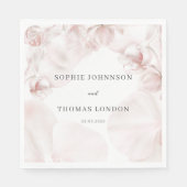 ほこりっぽいピンクのオーキッドの水結婚色の スタンダードランチョンナプキン (正面)