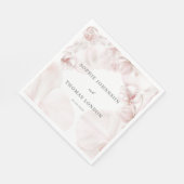ほこりっぽいピンクのオーキッドの水結婚色の スタンダードランチョンナプキン (角)