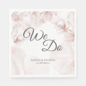 ほこりっぽいピンクのオーキッドの水結婚色の スタンダードランチョンナプキン (正面)