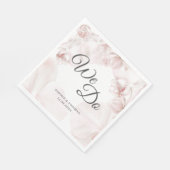 ほこりっぽいピンクのオーキッドの水結婚色の スタンダードランチョンナプキン (角)