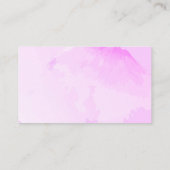 ほこりっぽいピンクのバラの水の色ギフトレジストリ エンクロージャーカード (裏面)