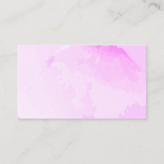 ほこりっぽいピンクのバラの水の色ギフトレジストリ エンクロージャーカード (裏面)