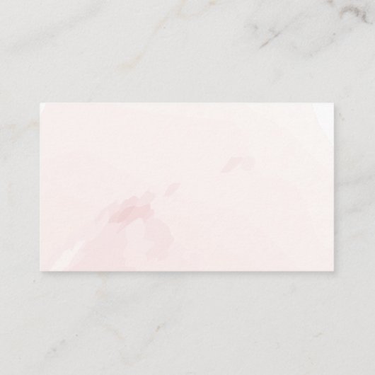 ほこりっぽいピンクのバラの水の色ベビーシャワーブックリクエスト エンクロージャーカード (裏面)