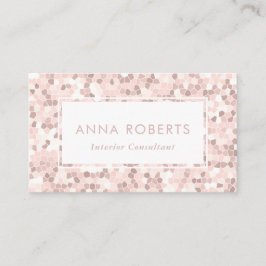 ほこりっぽいピンクのモザイク模様の名刺 名刺