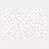 ほこりっぽいピンクのラマダン書道マジ模様 ラッピングペーパーシート (正面2)